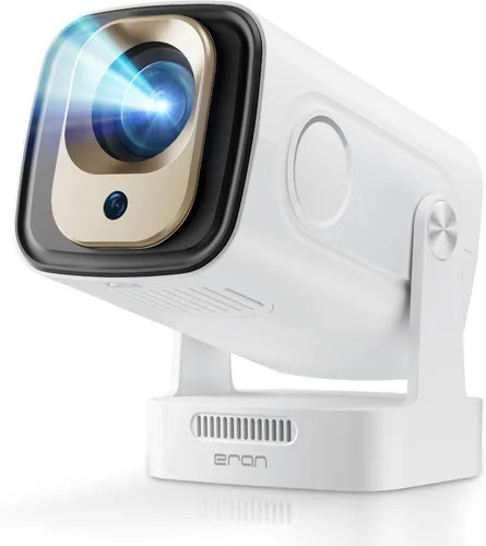 Proyector portátil HY260 PRO MINI actualizado, soporte nativo 1080P para resolución 4K con Bluetooth 5.4 WIFI6 300 ANSI Android 11,180° giratorio,