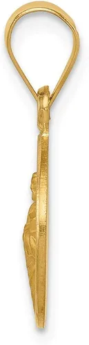 Miniatura 2 de Colgante de medalla de San Judas de oro amarillo macizo de 18 quilates patrón católico 0866in x 0512in