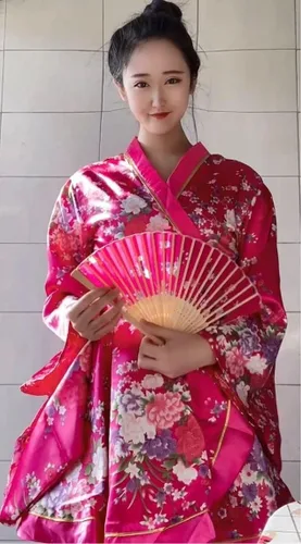Miniatura 6 de Elibelle Juego de calcetines de seda plegables de seda para mujer, estilo kimono de anime japonés
