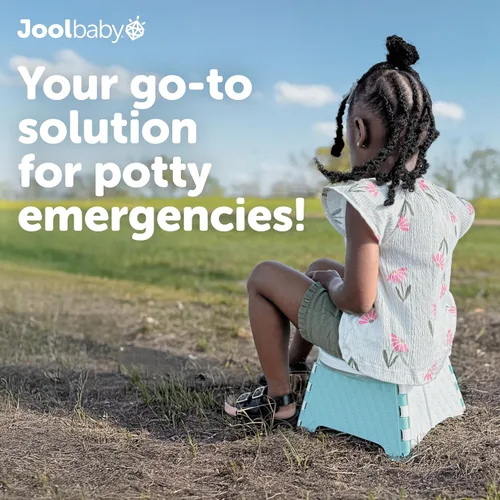 Miniatura 2 de Jool Baby Silla portátil de entrenamiento para ir al baño con bolsa de viaje y 30 forros, plegable, para uso en interiores y exteriores, camping