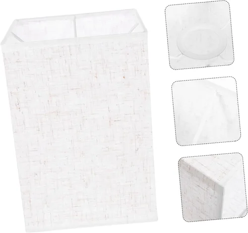 Miniatura 7 de VILLCASE Pantalla de lámpara de lino, cubierta rectangular de lino para lámpara de suelo, cubierta de luz de mesa para dormitorio, sala de estar