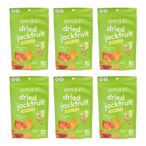 Miniatura 11 de Amäzi Foods Chili Lime Dried Jackfruit (paquete de 6) Snacks totalmente naturales Snacks de frutas secas saludables sin gluten
