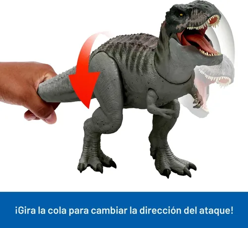Miniatura 5 de Mattel JCH02 Jurassic World Rebirth Power Devour Tyrannosaurus Rex Figura de dinosaurio