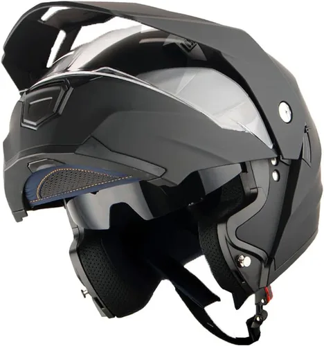 Miniatura 12 de 1Storm Nuevo Casco Modular de Cara Completa para Motocicleta con Doble Visera Abatible: HJK910 DSPORT