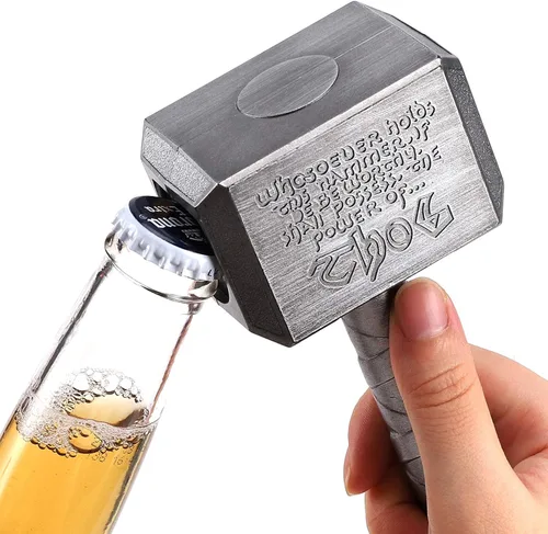 Miniatura 4 de Lmaytech - Abrebotellas, para abrir botellas de cerveza, regalos para hombre, plateado, 2 por paquete