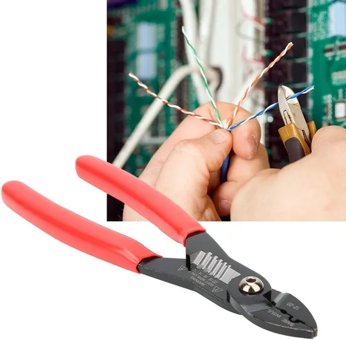 Miniatura 4 de Pelacables, 4 en 1 multipropósito 12-20 AWG electricistas alicates empalmador de alambre pelacables, herramienta profesional de crimpado de cables