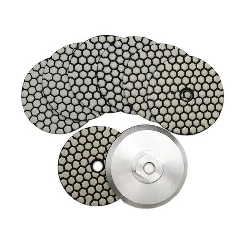 Miniatura 16 de SHDIATOOL Almohadillas de pulido de diamante seco de 4 pulgadas, grano 50, almohadillas de lijado de diamante, almohadillas de pulido para granito