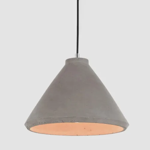 Lámparas colgantes industriales modernas, lámpara colgante cónica gris vintage, lámpara nórdica de hormigón para comedor, dormitorio, fregadero de
