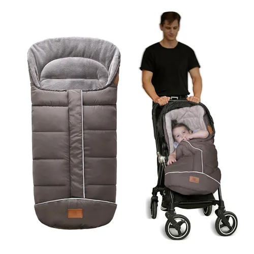 Miniatura 12 de LAT - Saco de dormir para bebé, cálido, universal, saco de dormir para cochecito para clima frío, saco impermeable para niños pequeños
