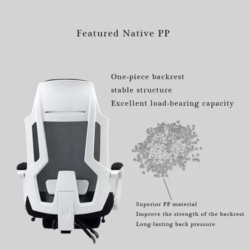 Miniatura 3 de Silla de escritorio reclinable de oficina con respaldo alto ergonómico de malla para computadora, sillas reclinables de oficina en casa