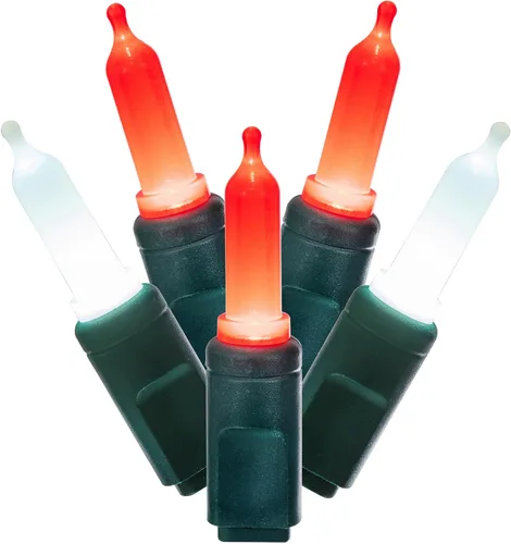 Miniatura 12 de Vickerman El juego de luces X6G7533 cuenta con 50 luces LED en cable verde con espacio de bombillas de 6 pulgadas, 25 pies, color lima