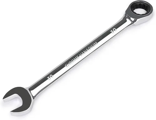 Miniatura 32 de Egofine Llave combinada de trinquete de 1-1/8 pulgadas SAE, llave de engranajes de grado industrial con diseño de 12 puntos, trinquete de 72