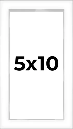Miniatura 54 de Caja de sombra de 10 x 24 pulgadas, marco blanco contemporáneo – Tamaño interior 10 x 24 x 1 pulgada de profundidad – El marco blanco está hecho