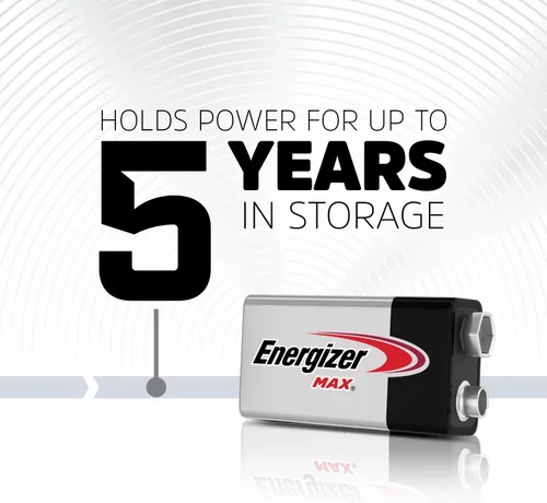 Miniatura 6 de Energizer - Pilas alcalinas MAX 9V, 9 voltios (paquete de 4), el empaque puede variar