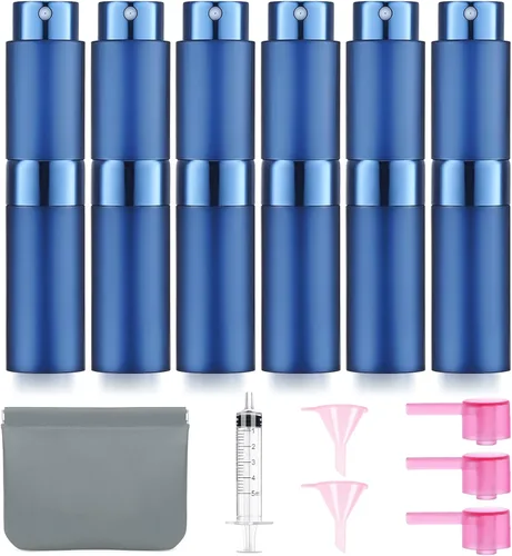 Miniatura 17 de Atomizador de Perfume Vacío de 8ML Botella de Spray de Viaje de Colonia para Recarga Dispensador Portátil de Colonia Mini Rociador para Hombres 6