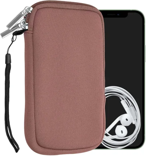 Miniatura 92 de kwmobile Funda universal para teléfono tamaño XS - 3,5/4 pulgadas - Funda de neopreno para teléfono inteligente con cremallera - Funda impermeable