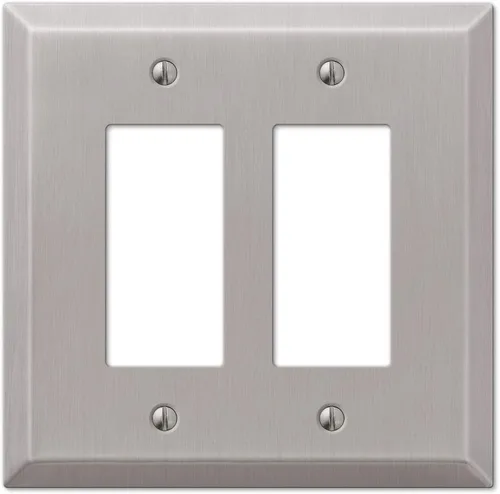 Miniatura 12 de Colester Direct - Placa de pared de níquel satinado para interruptor de pared, cubierta de tomacorriente GFI, acabado mate de níquel satinado