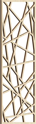 Miniatura 130 de Conway Paneles de pared decorativos de madera con calado, 9 3/8 pulgadas de ancho x 24 3/8 pulgadas de alto x 1/4 de alto, aliso