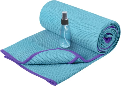 Miniatura 9 de Heathyoga Toalla de yoga caliente antideslizante, toalla de microfibra antideslizante, diseño exclusivo de bolsillos en las esquinas, doble agarre