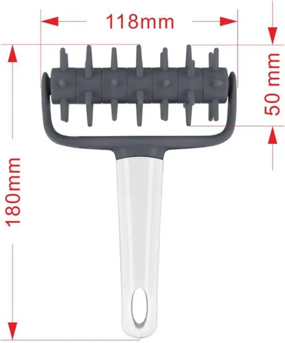 Miniatura 2 de Rodillo para masa de pizza, asesino de burbujas y ampollas, ahorrador de tiempo para hacer pizza en casa y cocina, accesorio de herramienta de Gris