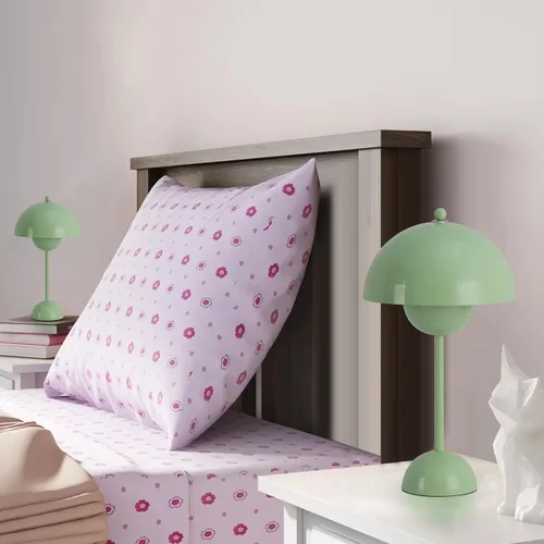 Miniatura 4 de COSYLUX Moderna lámpara de mesa pequeña para dormitorio, bonita lámpara de lectura con pantalla de cúpula reflectante para sala de estar, habitación