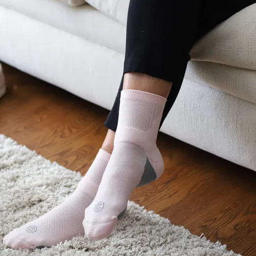 Miniatura 9 de Doctor's Choice Calcetines de compresión de cobre para hombres y mujeres, pantorrilla baja, soporte de arco, fascitis plantar, alivio de neuropatía