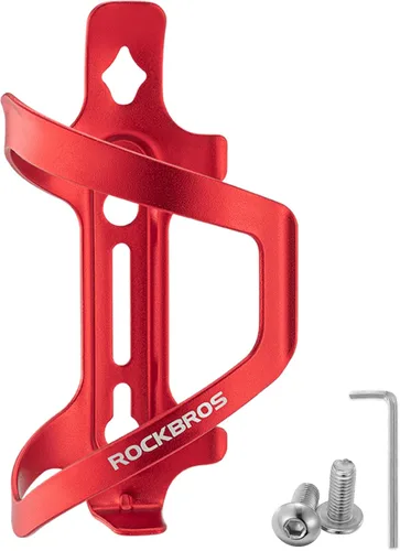Miniatura 9 de ROCKBROS Soporte para botella de agua para bicicleta, jaula de aleación de aluminio, soportes de jaula de botella de agua para bicicleta, soporte 2