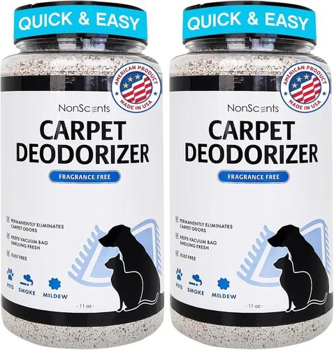 Miniatura 8 de NonScents Eliminador de olores para alfombras y alfombras, desodorante de alfombras para mascotas seguro y sin fragancia, neutralizador de olores