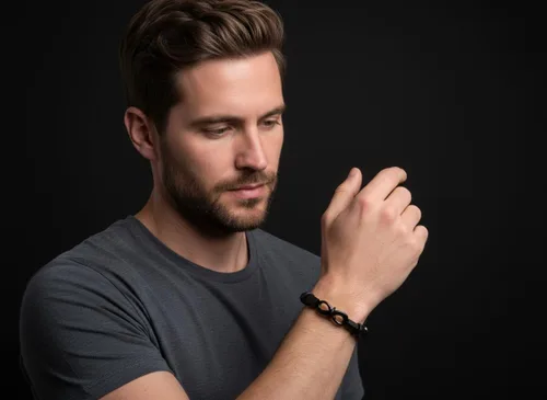 Miniatura 4 de Men’s Leather Bracelet – Stainless Steel Clasp, Adjustable Wrap Design, Stylish Jewelry Gift for Him