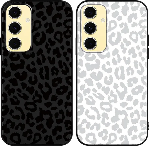 Miniatura 31 de 2 Pack Funda con lindo estampado de chita para Samsung Galaxy S22 Ultra 5G de 6.8", Fundas con patrón de leopardo de lujo, diseño de silicona suave