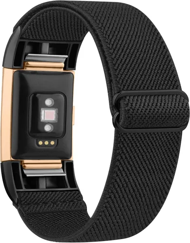 Miniatura 2 de Oumida Correa elástica de nailon solo compatible con Fitbit Charge 2 bandas para mujeres y hombres, correas deportivas trenzadas suaves ajustables