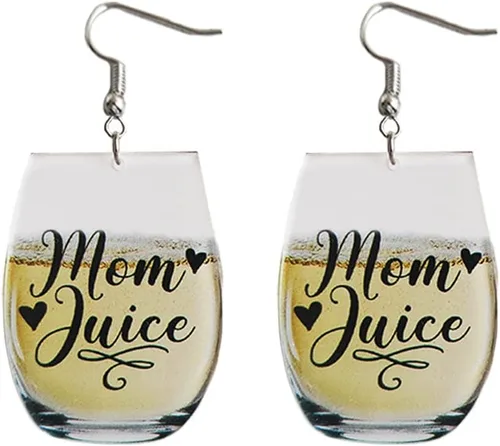 Aretes de taza de cerveza de simulación 3D realistas en miniatura, aretes colgantes de copa de vino para mujer, lindos y divertidos aretes de oreja