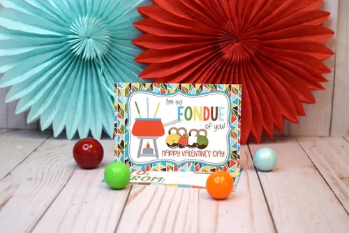 Miniatura 2 de AmandaCreation - Tarjetas para el día de San Valentín con chispas de chocolate con chispas de chocolate para regalar a amigos y compañeros de clase