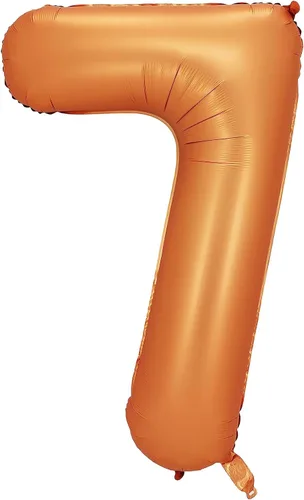 Miniatura 5 de Globos de aluminio naranja número 0, 40 pulgadas