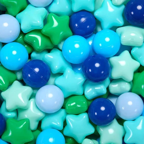 Miniatura 11 de Star Ball Pit Balls for Toddlers - 100 200 500 Pack Phthalate & BPA Free Plastic Toy Balls for Kids, Ball Pool Play Tent, Baby Kiddie Pool Water