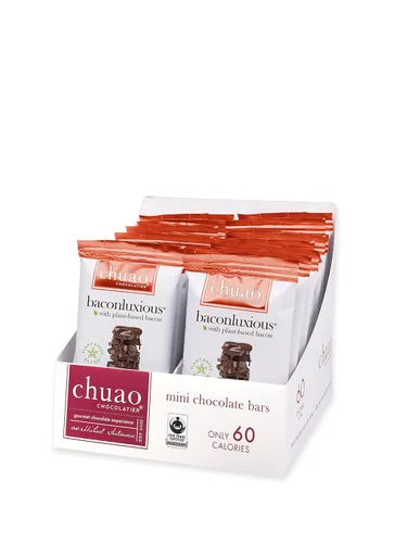 Miniatura 18 de Chuao Chocolatier Barras de Chocolate Negro Picante Maya Chocolate Artesanal Gourmet de Canela y Cayena Sin Conservantes Paquete de 24
