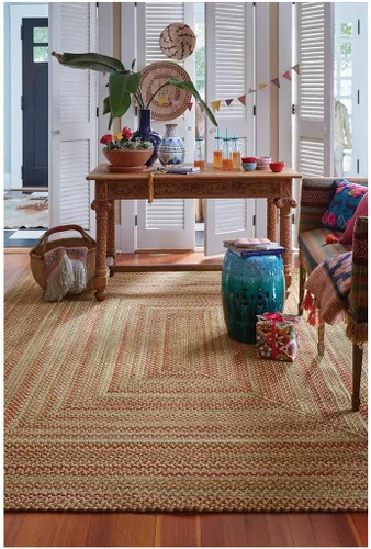 Miniatura 2 de Capel Rugs Manchester - Alfombra trenzada ovalada, 2 x 3 pulgadas, tonos dorados Tonalidades doradas