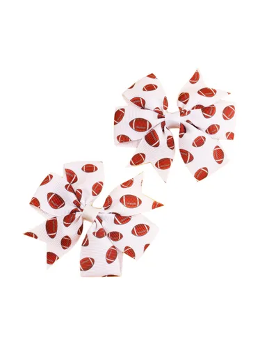 Miniatura 8 de BBTDIN Baby Football Turban Headband Girl Football Bows Baby Football Hair Band Bow BBG19 (3 Pcs-F1)