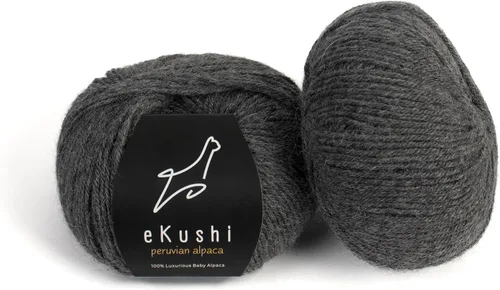 Miniatura 78 de 100% Hilo de Alpaca para Bebé para Tejer y Ganchillo - Juego de 3 Madejas de Hilo Premium DK - Ligero, Hipoalergénico y Térmico Hecho en Perú - N010