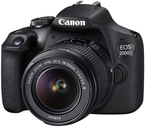 Miniatura 2 de Canon EOS 2000D / Rebel T7 Cámara DSLR con lente de 18-55 mm + juego de filtros creativos, bolsa para cámara EOS + tarjeta Sandisk Ultra de 64 GB +