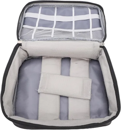 Miniatura 5 de Pongnas Travel CableBag with Elastic Dividers Compact Electronics Storage Case for,Cords & Tech Accessories