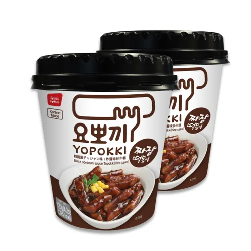 Miniatura 15 de Yopokki Taza Instantánea de Tteokbokki (Mantequilla de Cebolla, 2 Tazas) Comida callejera coreana con salsa sabor a mantequilla de cebolla. Pastel
