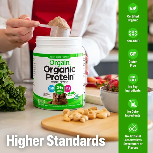 Miniatura 4 de Orgain polvo protéico orgánico a base de plantas, 3 Sabores, varios tamaños