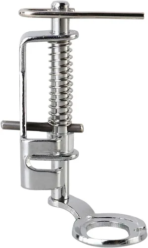 Prensatela grande de metal para máquina de coser de acolchado y zurcido de movimiento libre - Compatible con todos los tipos de vástago bajo de