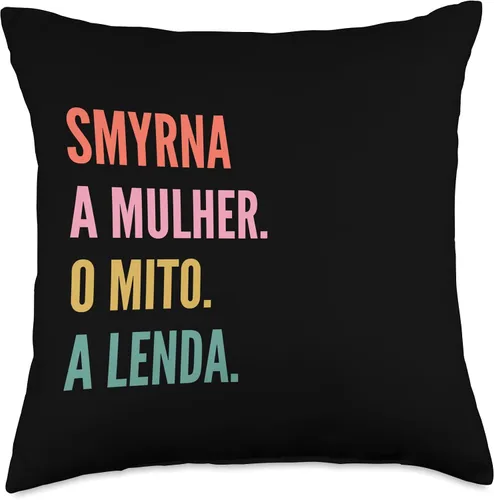 Miniatura 4 de Funny Portuguese First Name Design - Smyrna Throw Pillow