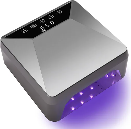 Miniatura 8 de Lámpara de uñas LED UV recargable de 78 W para uñas de gel, secadora de uñas inalámbrica con soporte telescópico oculto para manos y pies, batería