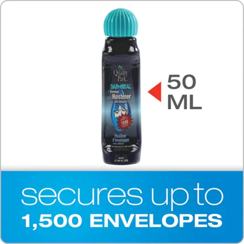 Miniatura 5 de Quality Park - Humedecedor de sobres Dab-N-Seal con adhesivo, botella de 50 ml (1.7 onzas), 4 paquetes (46071)