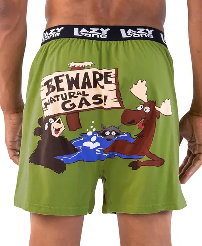 Miniatura 2 de Lazy One - Bóxer corto con estampados de animales divertidos, ropa interior novedosa y divertida, regalos chistosos para hombres, calzoncillos bóxer