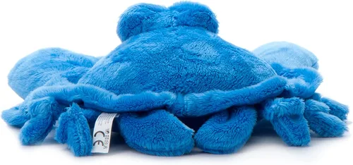 Miniatura 4 de The Petting Zoo Animal de peluche de cangrejo, regalos para niños, animales del océano de ojo brillante, juguete de peluche de cangrejo azul de 9