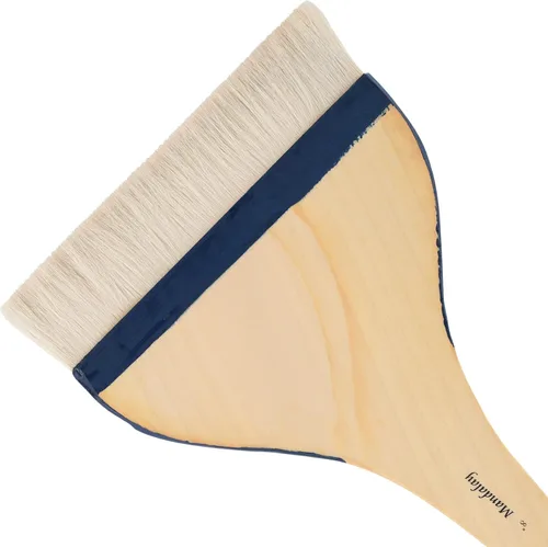 Miniatura 16 de Creative Mark Mandalay - Cepillo profesional de merluza para cabello de cabra – Brocha de pintura de 1-1/2 pulgadas de ancho con mango de paleta